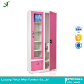 pink one drawer design steel baby kids wardrobe india